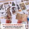 900Pcs - Ephemera Scrapbook Sticker (Brown) 5.1 x 7.1 x 0.4 inches